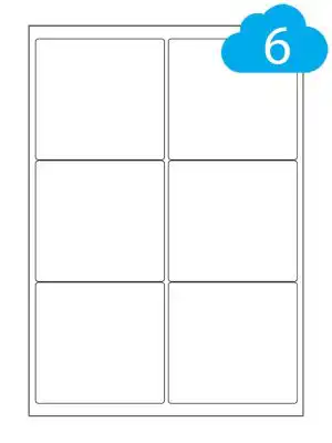 6 Gloss Laser Labels Per A4 Sheet, 99.1 x 93.1mm, CL699GW