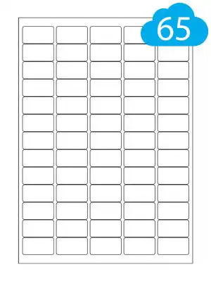 High Tack Labels, 65 Per A4 Sheet, Extra Strong Adhesive, CL6538HT