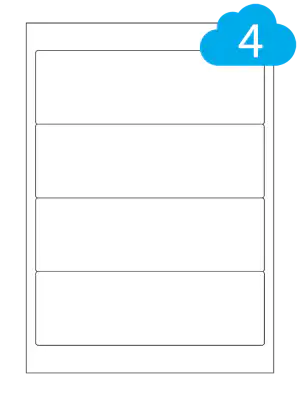Lever Arch Labels - 4 Per Sheet - CL4200