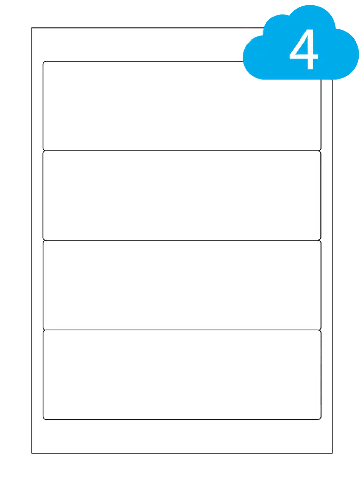 Lever Arch Labels - 4 Per Sheet - CL4200