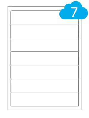 Lever Arch File Labels - 7 Per Sheet - CL7200