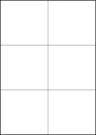 Square Cut A4 Labels, 6 Per Sheet, 105 x 99mm, CL6105