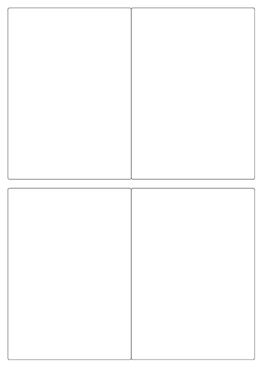 SRA3 Labels 4 Per Sheet 199.6mm x 143.5mm