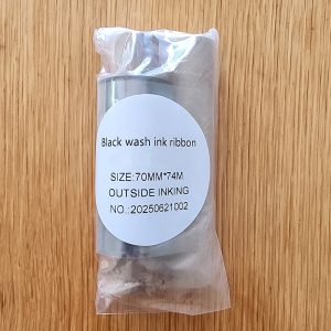 black washproof ink ribbon 70mm x70m roll