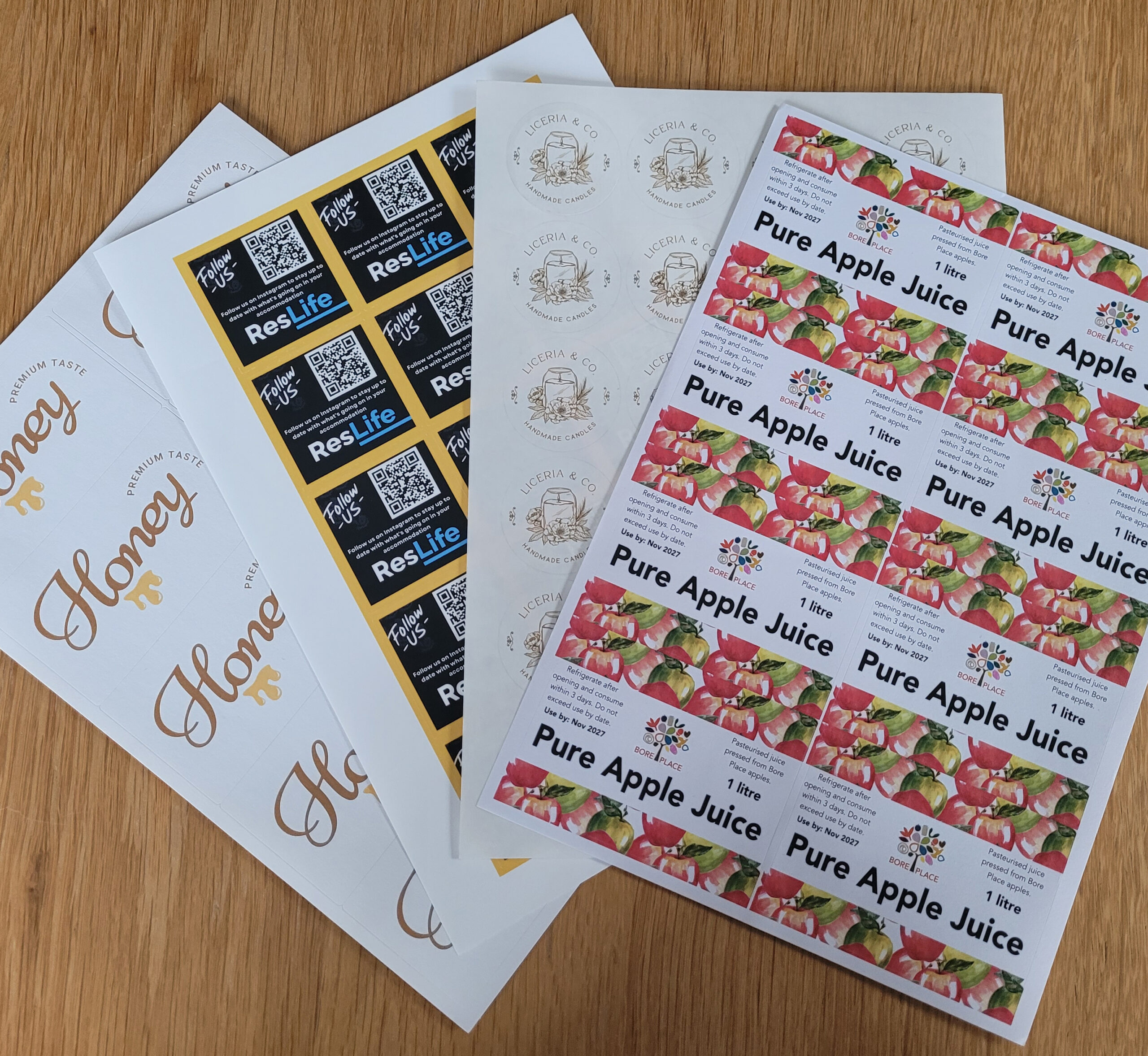 Custom Printed Labels Examples