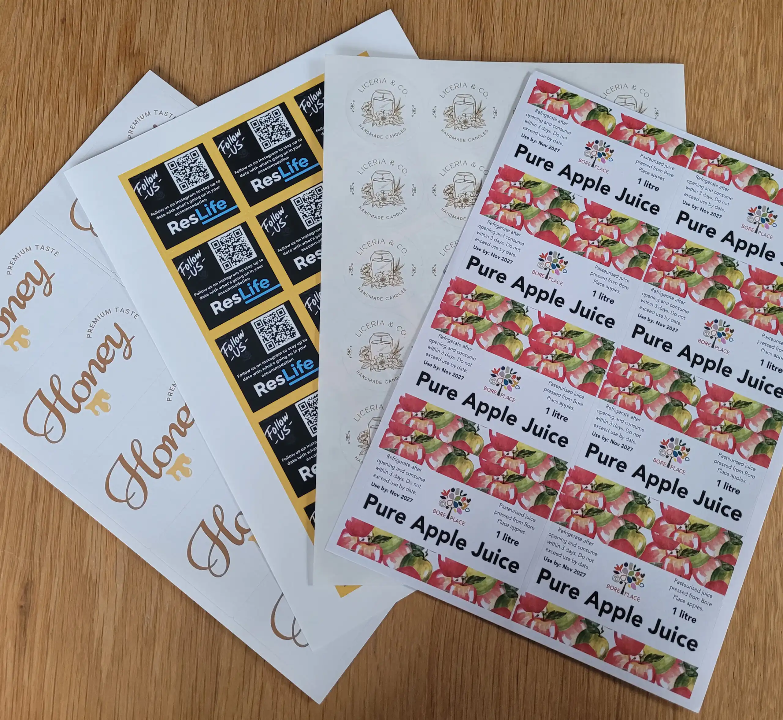 Custom Printed Labels Examples