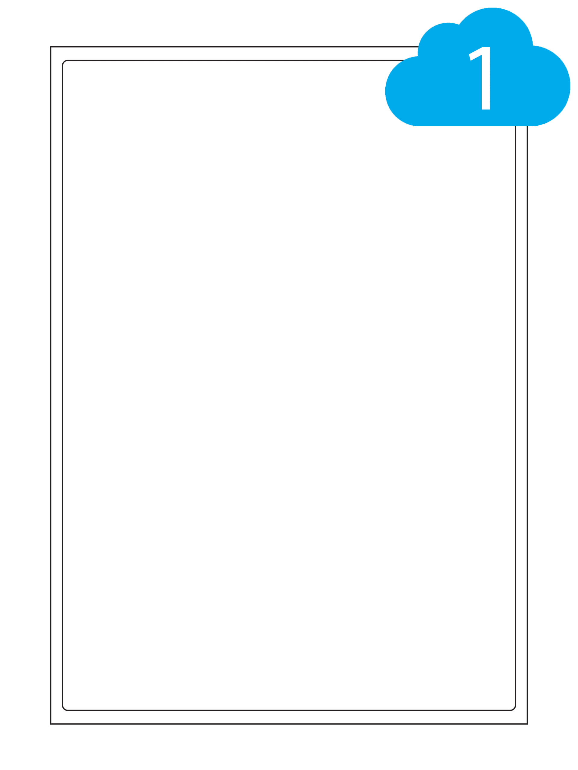 Semi-Gloss White Paper Labels - 1 Per A4 Sheet - 199.6 x 289.1mm - CL1199SG