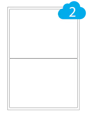 High Tack Labels - 2 Extra Sticky Labels Per Sheet - 199.6 x 143.5mm - CL2199HT