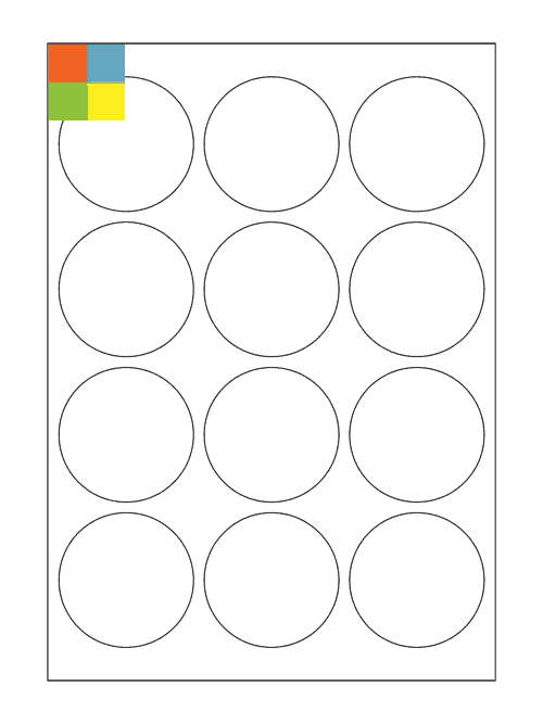 Coloured Round Labels